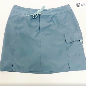 Title Nine Blue Skort with Green Tie